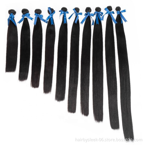 Rebecca  8A grade non remy 18 to 36inches super long straight wave hair vendors 100g natural black cheap brazilian hair bundles